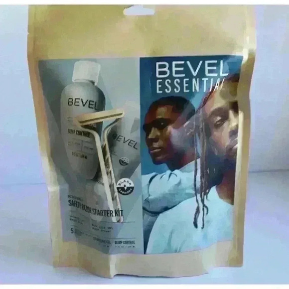 Bevel Essentials Disposable Safety Razor Shaving Starter Kit w/5 Razors NIB - Picture 1 of 6